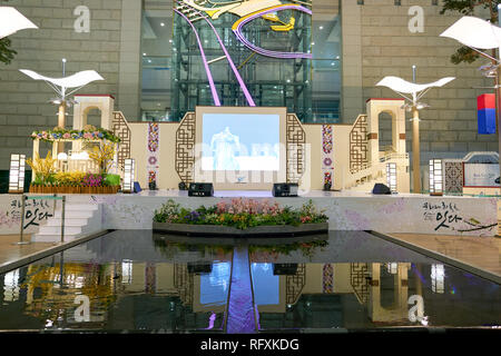 INCHEON, CORÉE DU SUD - circa 2017, mai : à l'intérieur de l'Aéroport International d'Incheon. Banque D'Images