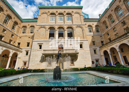 Boston, MA, USA-Octobre 7, 2017 : Boston Public Library interiors Banque D'Images