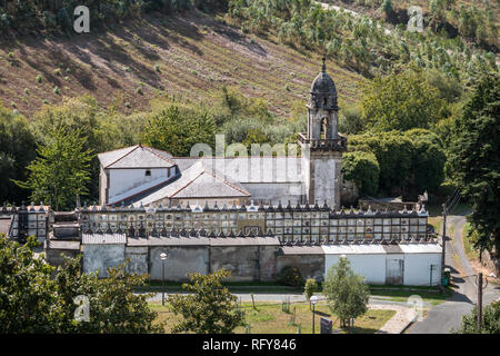 Dans l'église San Xurxo de Moeche, La Corogne, Galice, Espagne Banque D'Images