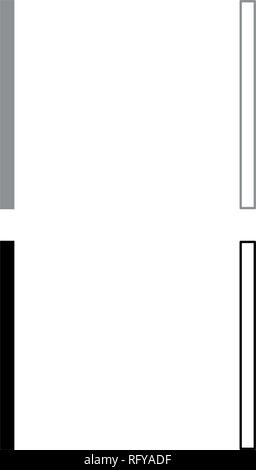 Rune Isa gel glace icon set symbole vecteur de couleur gris noir style j'esquisse télévision simple image Illustration de Vecteur