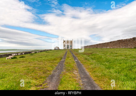 Le hall de Clestrain dans la partie continentale de l'Orkney a été le lieu de naissance de John Rae - 19e siècle explorateur de l'Arctique. Plus de détails dans la description. Banque D'Images