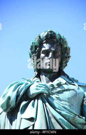 Close-up du Schiller Monument à Stuttgart Banque D'Images