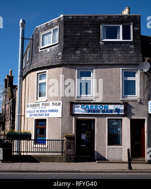 Le Carron Fish Bar, Rue Allardice, Stonehaven, Aberdeenshire, Scotland, UK Banque D'Images