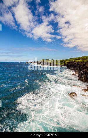 Vue spectaculaire sur la côte du Pacifique à Maui, Hawaii Banque D'Images