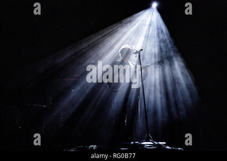 Danemark, copenhague - 24 janvier 2019. Le chanteur et compositeur Alex Vargas effectue un concert live à KB Hallen à Copenhague. (Photo crédit : Gonzales Photo - Peter Troest). Banque D'Images