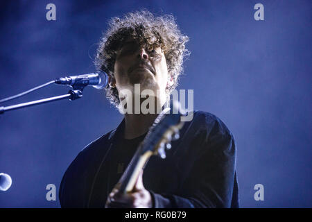 Danemark, copenhague - 24 janvier 2019. Le chanteur et compositeur Alex Vargas effectue un concert live à KB Hallen à Copenhague. (Photo crédit : Gonzales Photo - Peter Troest). Banque D'Images