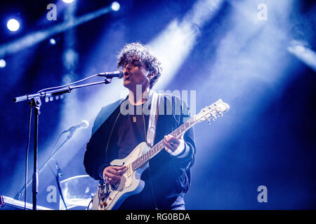 Danemark, copenhague - 24 janvier 2019. Le chanteur et compositeur Alex Vargas effectue un concert live à KB Hallen à Copenhague. (Photo crédit : Gonzales Photo - Peter Troest). Banque D'Images