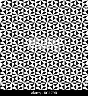 Triangles en noir et blanc. Banque D'Images