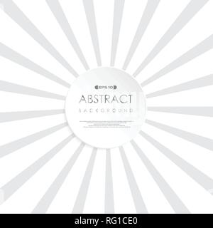 Abstract sunny gris blanc fond d'explosion. De style rétro copie espace forme du cercle au centre. À l'aide d'une brochure, une affiche présentant. vector eps10 Illustration de Vecteur