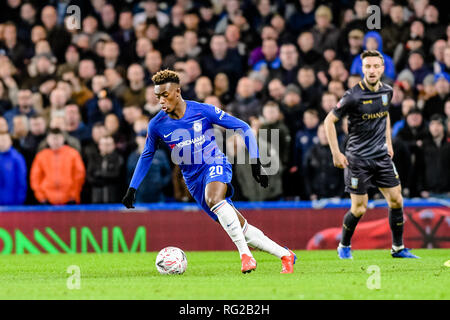 Londres, Royaume-Uni. 27 janvier 2019. Julien Hudson-Odoi de Chelsea lors de la la FA Cup Quatrième ronde match entre Chelsea et de Sheffield mercredi à Stamford Bridge, Londres, Angleterre le 27 janvier 2019. Photo par Adamo Di Loreto. Usage éditorial uniquement, licence requise pour un usage commercial. Aucune utilisation de pari, de jeux ou d'un seul club/ligue/dvd publications. Credit : UK Sports Photos Ltd/Alamy Live News Banque D'Images