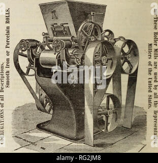 . Industries canadiennes forestières 1882. L'exploitation forestière ; les forêts et la foresterie ; Produits forestiers ; l'industrie de pâte de bois ; industries du bois. Faire de la farine par le nouveau processus Brevet broyeur silencieux gris un modèle de perfection ! Chaque usine un succès ! Cuir, ^/M mauvais consommables, &amp;c. JAS. ROBERTSON &AMP ; Co-ROISTTO OITTAEIO À,, les fabricants de chaque variété de Circulaire, Moulin et scies à bande réparés ^ Profil Emerson &AMP ; Lumberman's Clipper Scies à dents inséré une spécialité. Chaque vu justifiée. Pour ENVOYER LES PRIX.. La machine est parfaite dans tous ses réglages, et fonctionne sans bruit. Il fait Bette Banque D'Images