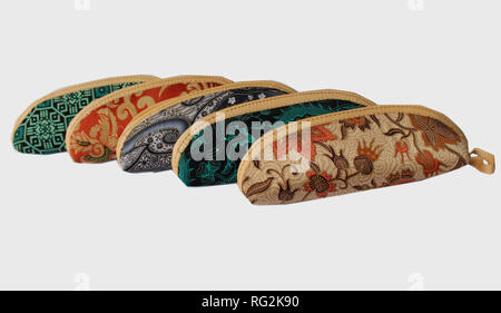 Une trousse en tissu batik javanais appelé. Exotique. Banque D'Images