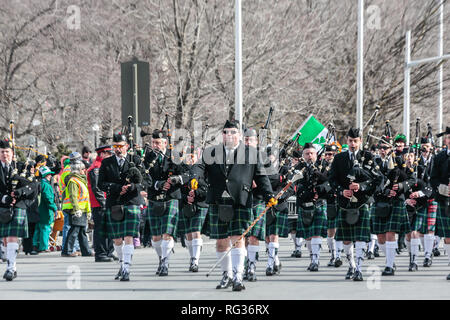 St Patrick Day Parade, Ottawa, Canada Banque D'Images