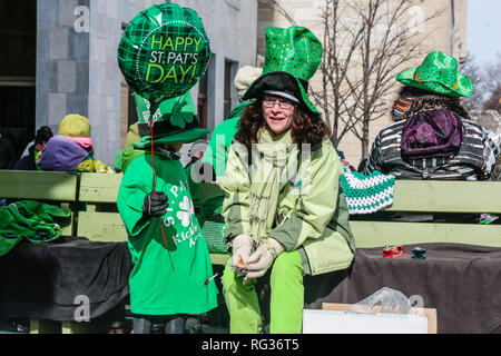 St Patrick Day Parade, Ottawa, Canada Banque D'Images