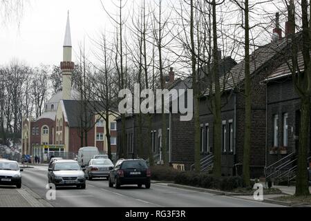 DEU, Allemagne, Essen : la mosquée de Fatih.Katernberg, centre-ville les plus pauvres dans l'ouest de l'Allemagne. Le revenu du ménage le plus faible dans la ville de Banque D'Images