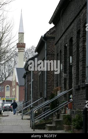 DEU, Allemagne, Essen : la mosquée de Fatih.Katernberg, centre-ville les plus pauvres dans l'ouest de l'Allemagne. Le revenu du ménage le plus faible dans la ville de Banque D'Images