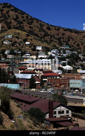 USA, United States of America, Arizona, Bisbee : ancienne ville minière dans le sud de l'Arizona. Mine de cuivre dernière fermée en 1975. Aujourd'hui, un Banque D'Images