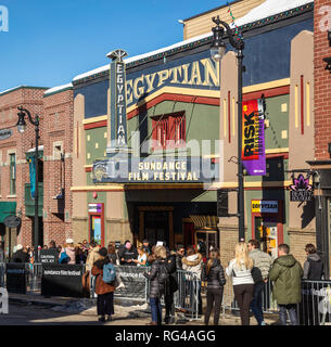 Egyptian Theatre, Sundance Film Festival, Park City, Utah Banque D'Images