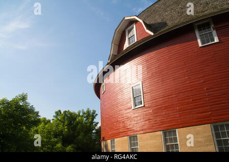 Extérieur de Ryan's Grange ronde en Johnson Sauk State Park. Annawan, Illinois, États-Unis Banque D'Images