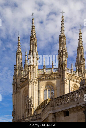 Impressionnante cathédrale de Saint Mary de Burgos, Espagne Banque D'Images