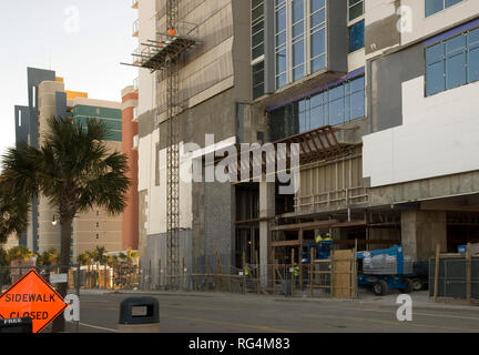Construire de nouveaux travailleurs hôtel à Myrtle Beach, Caroline du Sud aux États-Unis. Banque D'Images