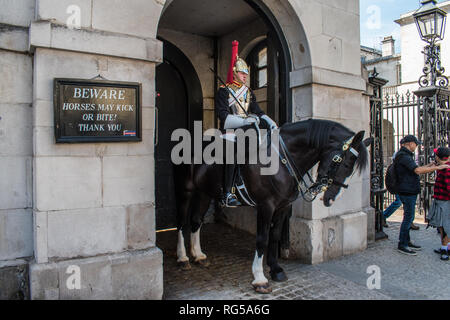 En poste à souder Horseguards Parade, Londres Banque D'Images