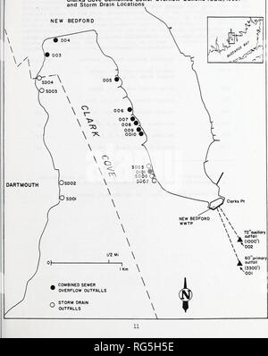 . Buzzards Bay moules en cage, étude de biosurveillance pilote 1987-1988. La gestion des zones côtières ; les moules. FIGURE 3 BUZZARDS BAY MOULES EN CAGE Étude de biosurveillance pilote1987 octobre-septembre1988 Clarks Cove déversoir d'émissaires l'ICDM,1983) et d'eaux pluviales endroits &Lt ; ?#  ?. Veuillez noter que ces images sont extraites de la page numérisée des images qui peuvent avoir été retouchées numériquement pour plus de lisibilité - coloration et l'aspect de ces illustrations ne peut pas parfaitement ressembler à l'œuvre originale.. Duerring, Christine L ; Massachusetts. Division du contrôle de la pollution de l'eau. La Direction générale des Services techniques. Westbo Banque D'Images