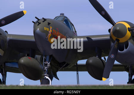 Lockheed P-38 Lightning WWII fighter Banque D'Images