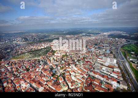 Panorama de la ville de air à Istanbul, Turquie. Banque D'Images