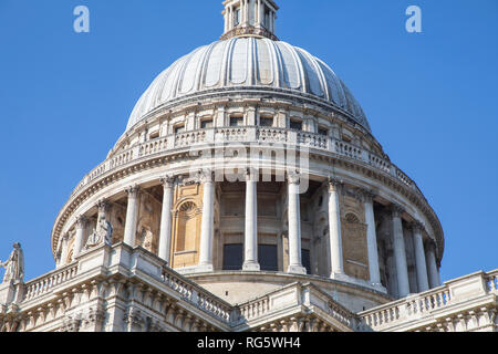 Dôme de la Cathédrale St Paul à Londres, en Angleterre. Banque D'Images