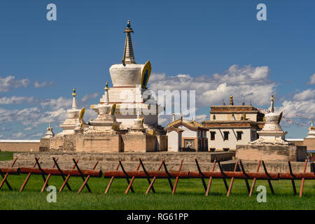 Erdene Zuu Monastère, Kharkhorin, Province Övörkhangaï, Mongolie Banque D'Images