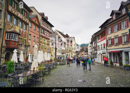 Stein am Rhein, Allemagne Banque D'Images