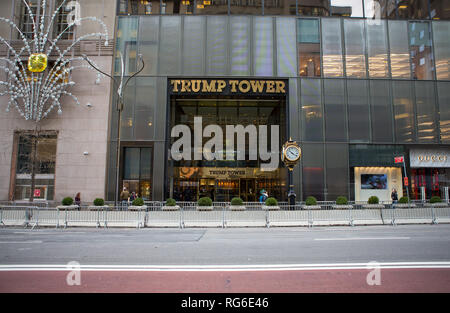 Trump Tower, 5e Avenue, New York, NY, USA. Banque D'Images