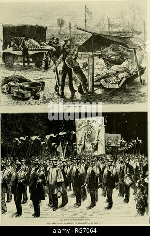 . Bulletin - United States National Museum. La science. Figure 2.-campagne présidentielle entre la guerre civile et 1900 ont été caractérisées par d'importantes organisations internationales et d'innombrables manifestations de masse- démon, conçu pour maintenir la ferveur et la partie de la loyauté. Le barbecue et défilé aux flambeaux illustré ici est produite à Brooklyn, New York, près de la fin de la compétition à la présidence de 1876. Ils ont été tout à fait typique de rassemblements politiques au cours de cette époque. {Harper's Weekly, 11 novembre 1876, p. 916.) paper 46 : Le militant BRYAN 53. Veuillez noter que ces images sont extraites des images de la page numérisée Banque D'Images