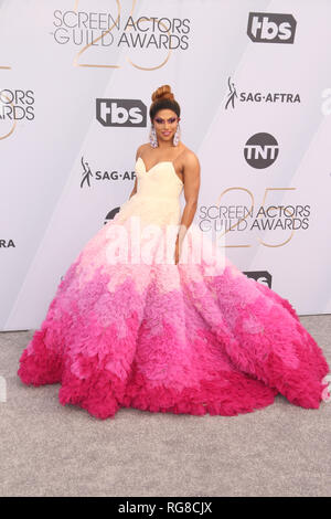 Los Angeles, CA, USA. 27 Jan, 2019. Shangela à la 25e assemblée annuelle des Screen Actors Guild Awards au Shrine Auditorium à Los Angeles, Californie le 27 janvier, 2019. Credit : Faye Sadou/media/Alamy Punch Live News Banque D'Images