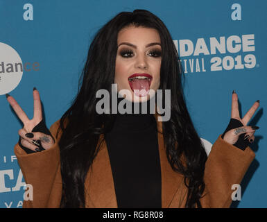 Park City, Utah, USA. 28 janvier, 2019. Paige assiste à la surprise 'Combat avec ma famille pendant le Festival du Film de Sundance 2019 au Ray le 28 janvier 2019 à Park City, Utah. Photo : imageSPACE/MediaPunch MediaPunch Crédit : Inc/Alamy Live News Banque D'Images