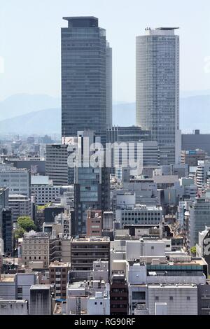 NAGOYA, JAPON - 28 avril : Midland Square et JR Central Tower bâtiments sur 28 Avril 2012 à Nagoya, au Japon. Midland Square est le plus haut édifice de Banque D'Images