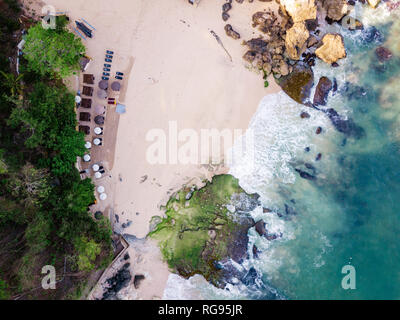 L'INDONÉSIE, Bali, vue aérienne de la plage Banque D'Images