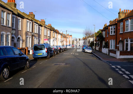 Route de Pevensey Tooting London UK Banque D'Images