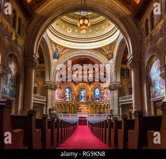 20 février 2018 Palo Alto / CA / USA - vue de l'intérieur de l'église mémorial, baie de San Francisco Banque D'Images