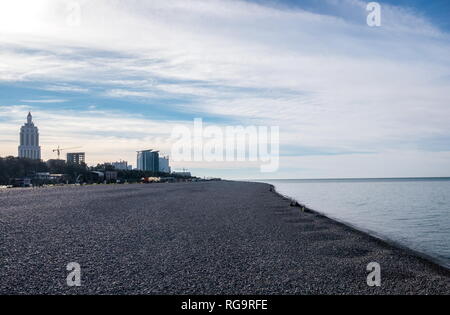 BATUMI, GÉORGIE - 11 janvier 2019 : l'architecture moderne en Batumi, Géorgie Banque D'Images