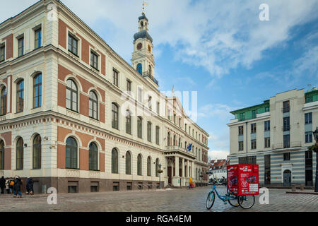 Hôtel de ville de Riga, Lettonie. Banque D'Images