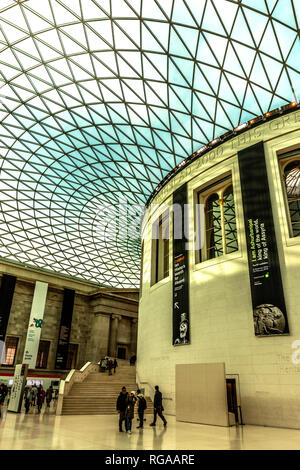La Queen Elizabeth II Great Court, British Museum, Bloomsbury, London, England, UK. Banque D'Images