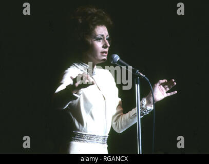 La chanteuse franco-italienne Caterina Valente et actrice du film de 1980. Photo : Tony Gale Banque D'Images