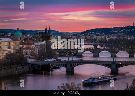 La ville de Prague République Tchèque Banque D'Images