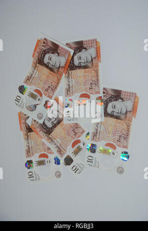 notes £10 Banque D'Images