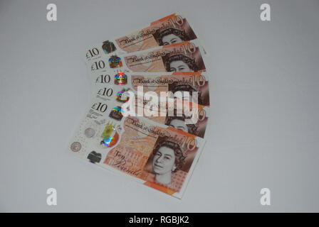 notes £10 Banque D'Images