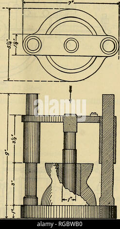 . Bulletin du Ministère de l'Agriculture des États-Unis. L'agriculture ; l'Agriculture. IJ/ustrating Méthode de dépose/Pos f/SUR/de mo avant de compresser/on. 6r/i£ueffe Fig. 10.-Détails de buches de moule. sei, la pâte qui en résulte est enlevé et moulé en briquettes 25 mm. de diamètre et 25 mm de hauteur. La pâte ne doit jamais être réservées à l'air libre après broyage et au moule précédent- ing, mais doivent être hermétiquement scellées dans un bol de fruits. Même lorsqu'il est étanche, toutefois, la pâte ne doit pas être maintenue plus de deux ou trois heures avant en briquettes de moulage. Afin d'obtenir de briquettes Banque D'Images