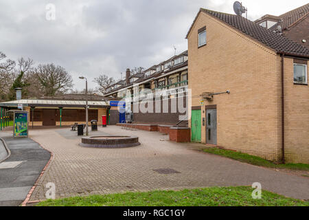 Centre Woodrow à Redditch, Worcestershire, Angleterre. Banque D'Images