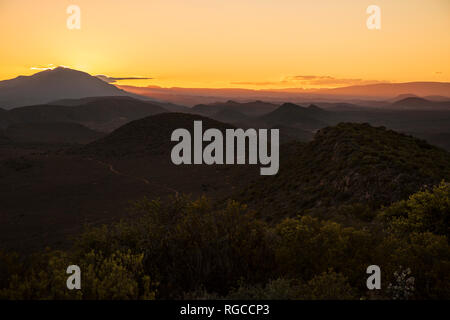 L'Afrique du Sud, Rooiberg, paysages de montagne le matin Banque D'Images